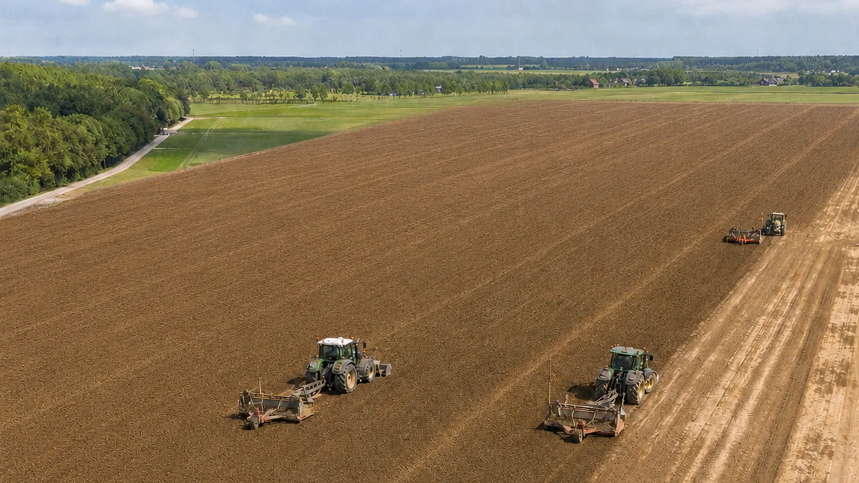 Collaborative land leveling project records