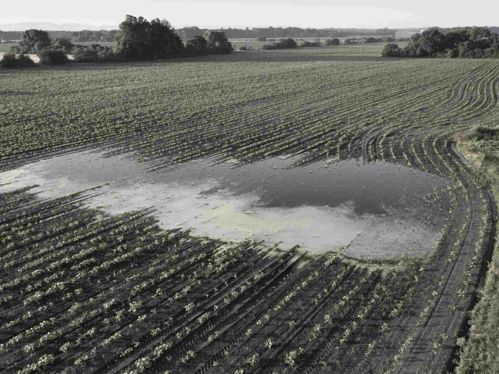 Uneven water distribution