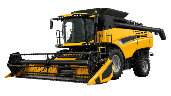 Harvester capturing yield data