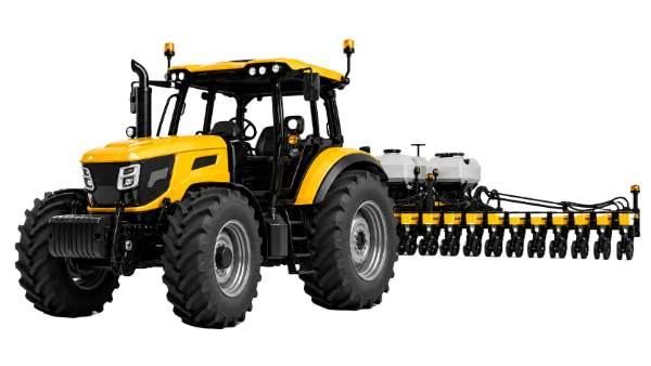 Planter and seeder equipment in a field
