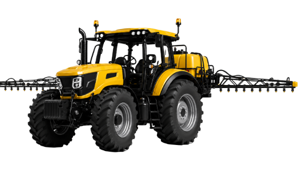 Sprayer applying inputs across a field